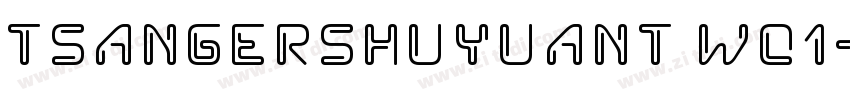 TsangerShuYuanT W01字体转换